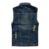 51rmPQbY-4L.jpg Men's Fit Retro Ripped Denim Vest Sleeveless Jean Vest and Jacket