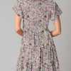 Womens Summer Casual Boho Floral Dresses V Neck Short Sleeve Sundresses Flowy Swing A-Line Mini Dress