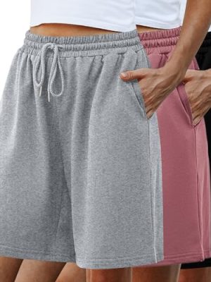 Women's Athletic Shorts Jogger Sweat Casual Loose Bermuda Shorts (Available in Plus Size)