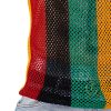 Men's Rasta String Vest 100% Cotton Mesh Marina Caribbean Jamaican Tank Top See-Through Gym Beach Shirt