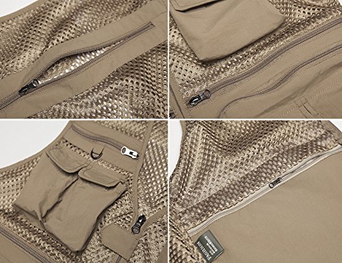 617OIjN9MoL.jpg Mens Mesh Quick Dry Outdoor Work Fishing Travel Photo Vest with Multi Pockets