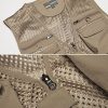 61zTvBaFdL.jpg Mens Mesh Quick Dry Outdoor Work Fishing Travel Photo Vest with Multi Pockets